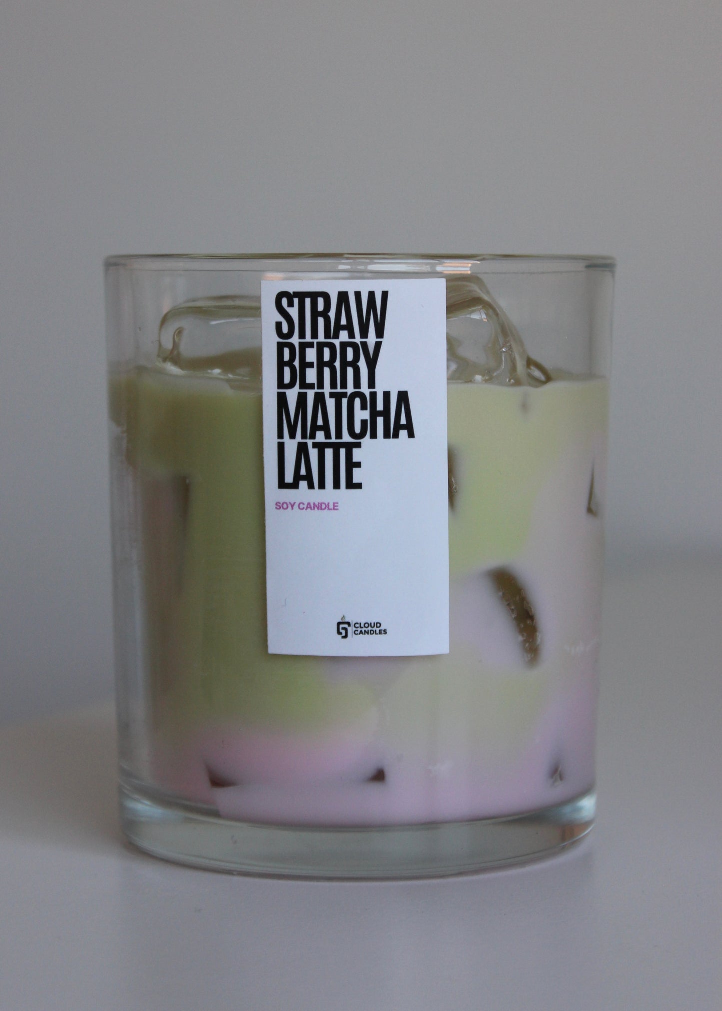 Strawberry Matcha Latte candle