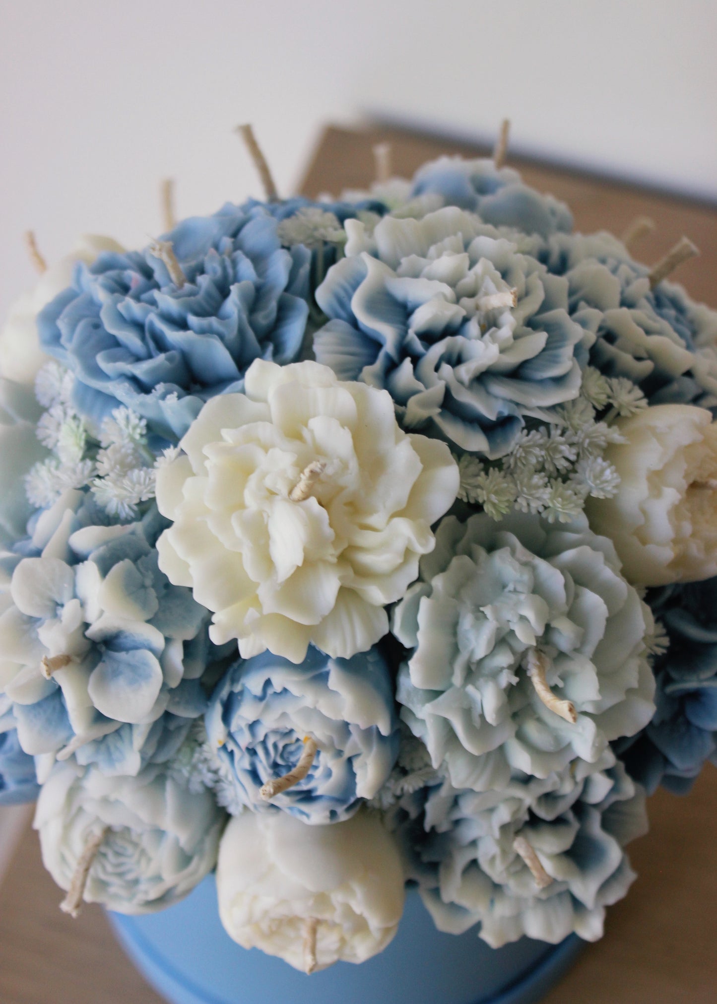 Blue Candle Bouquet