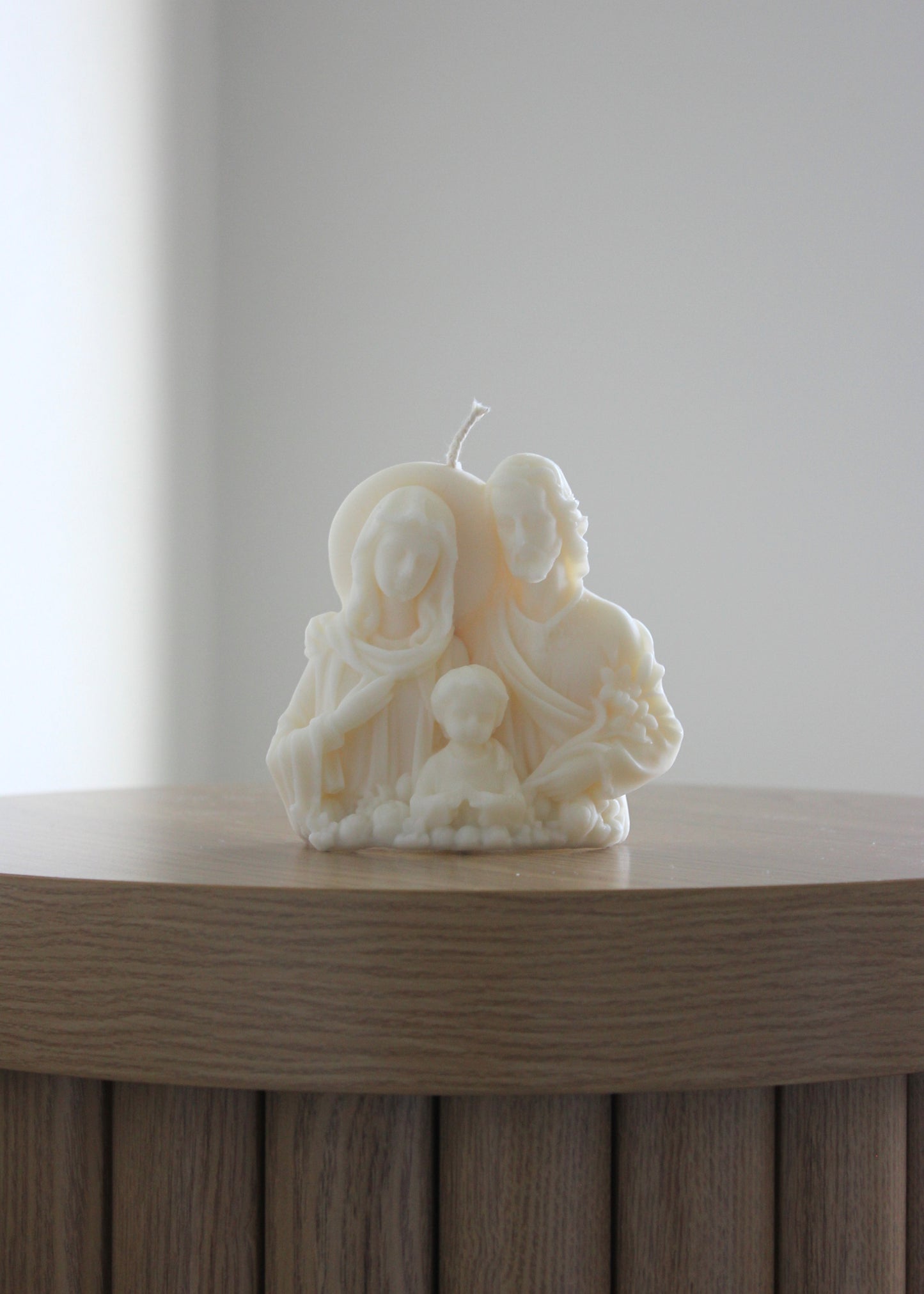 Holy Family candle