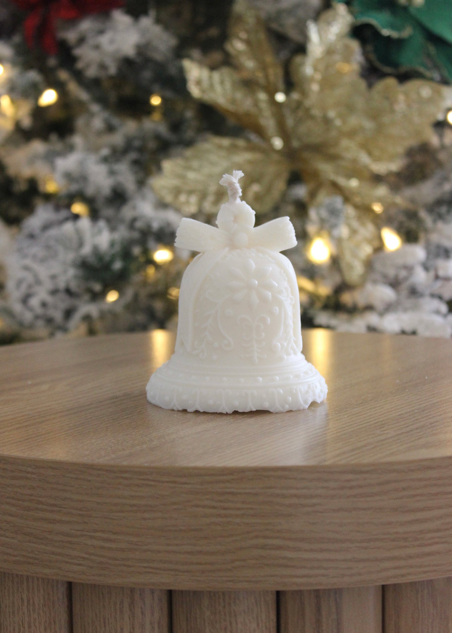 Jingle bell candle