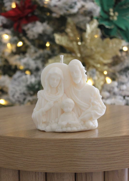 Holy Family candle