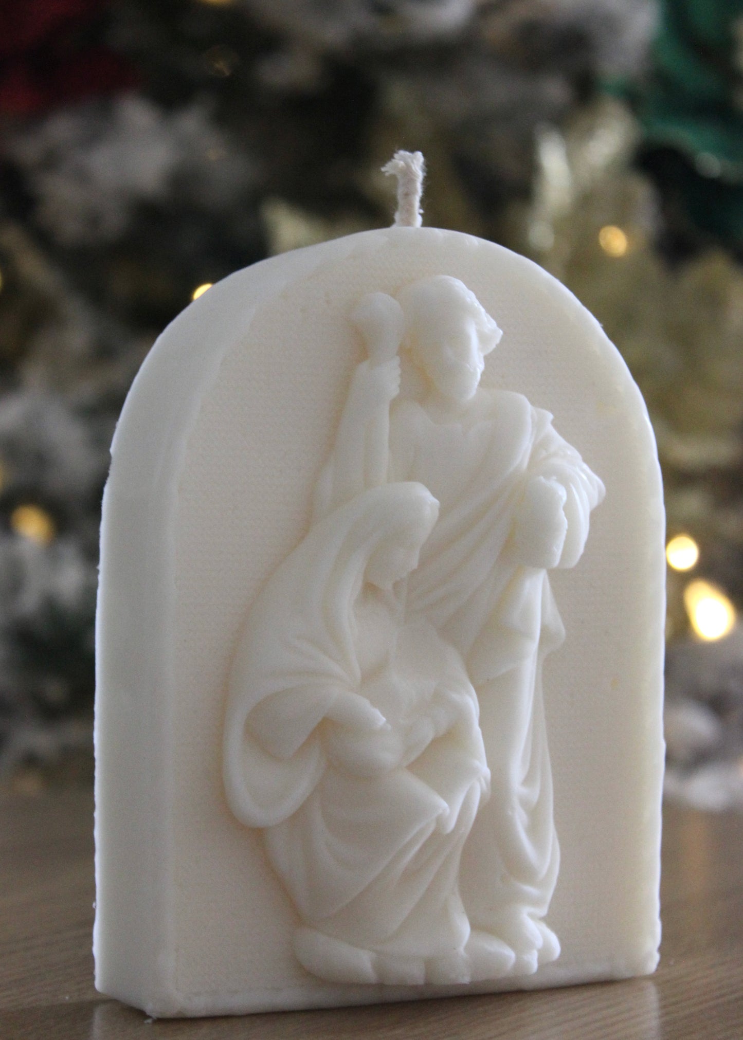 Blessed Family Plaque candle