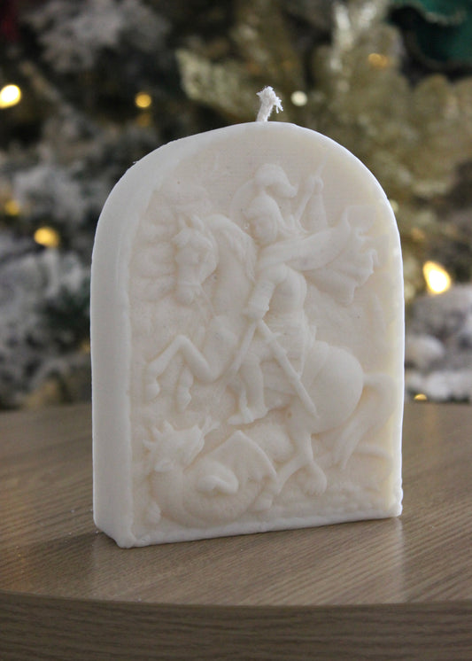 Saint George Plaque candle