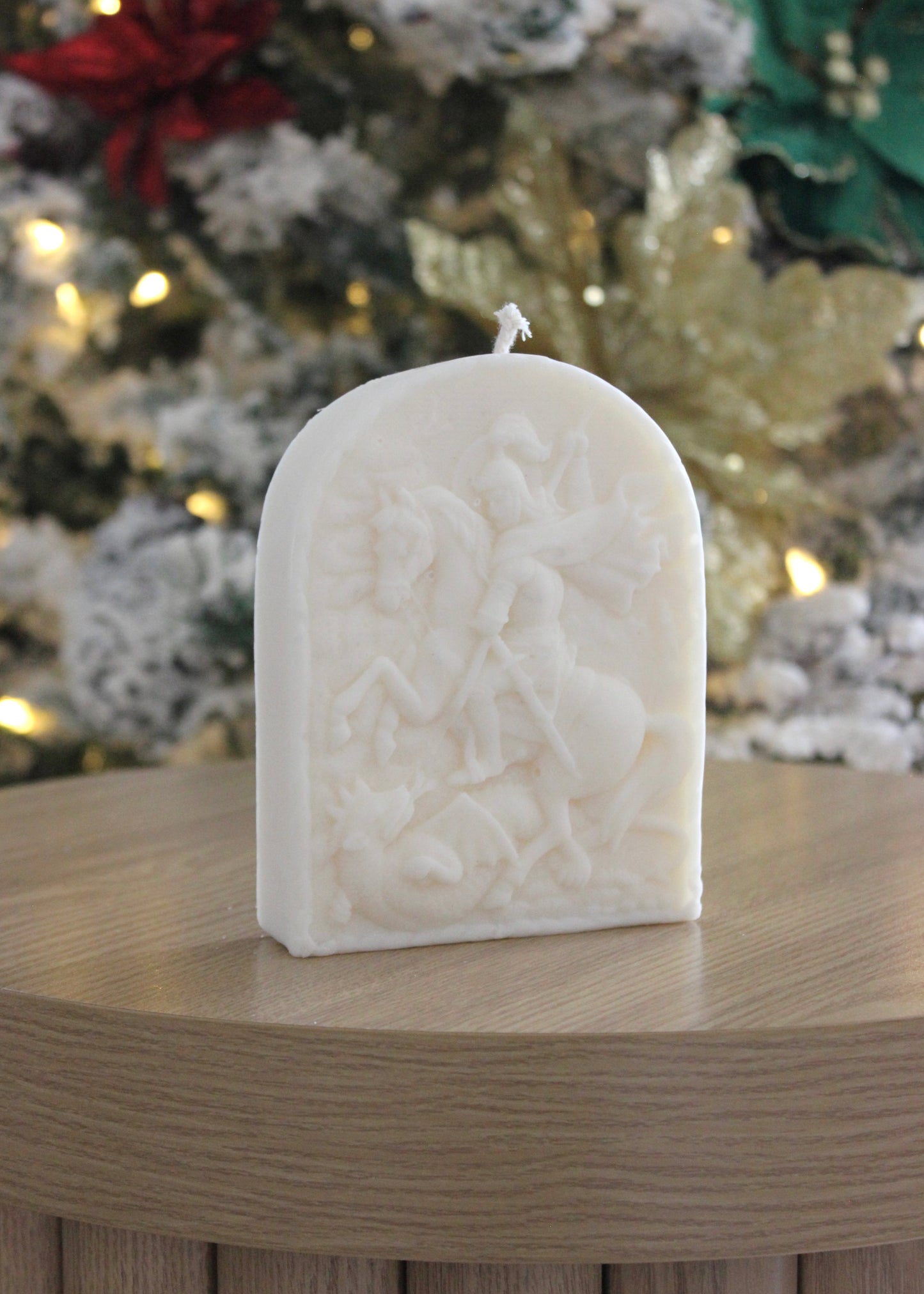 Saint George Plaque candle