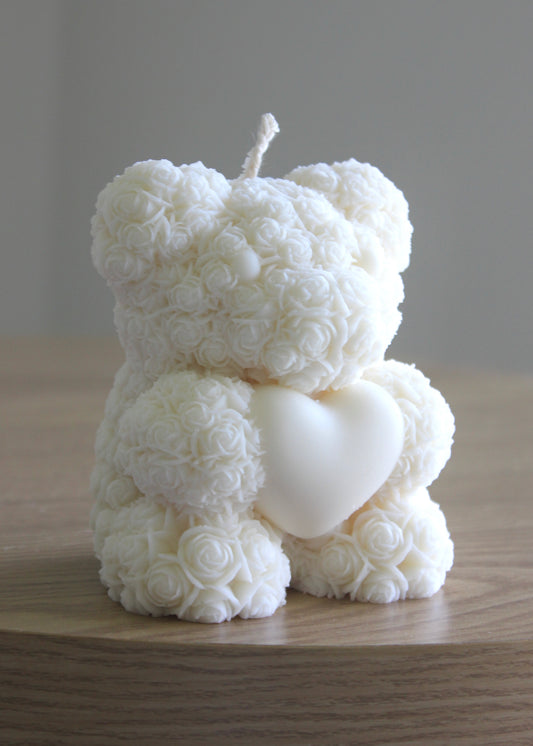 Rose Teddy candle