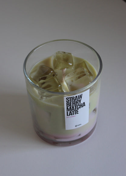 Strawberry Matcha Latte candle