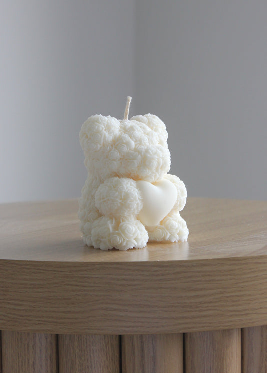 Rose Teddy candle