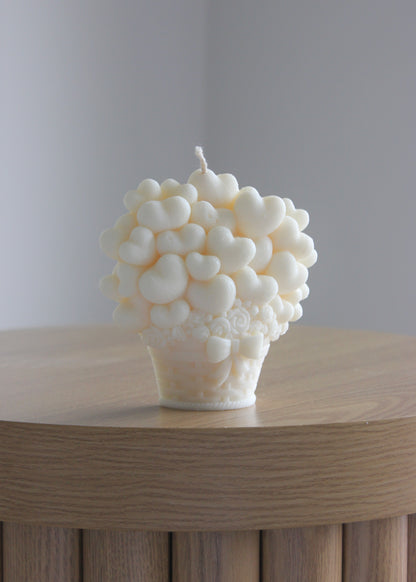 Heart Bouquet candle