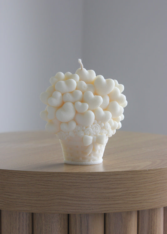 Heart Bouquet candle