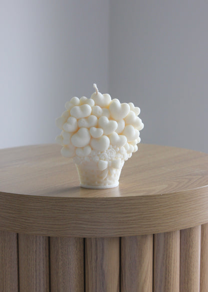 Heart Bouquet candle