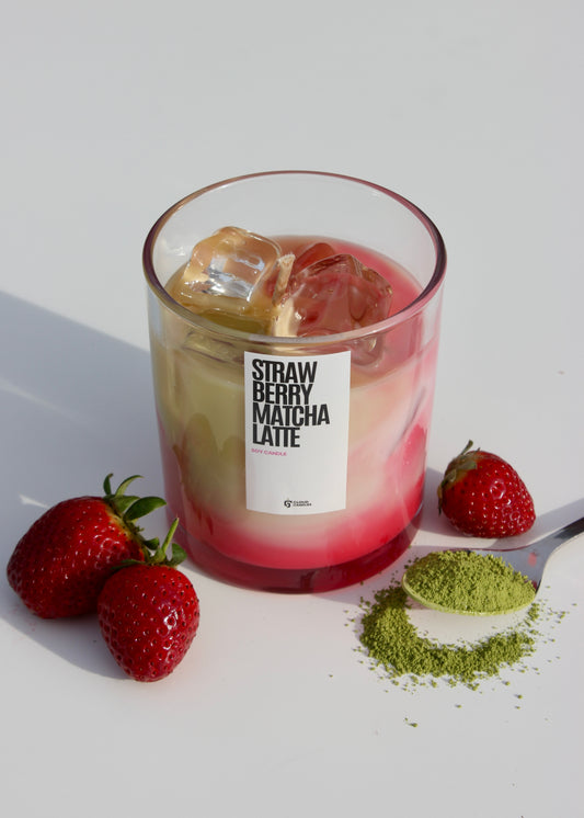 Strawberry Matcha Latte candle