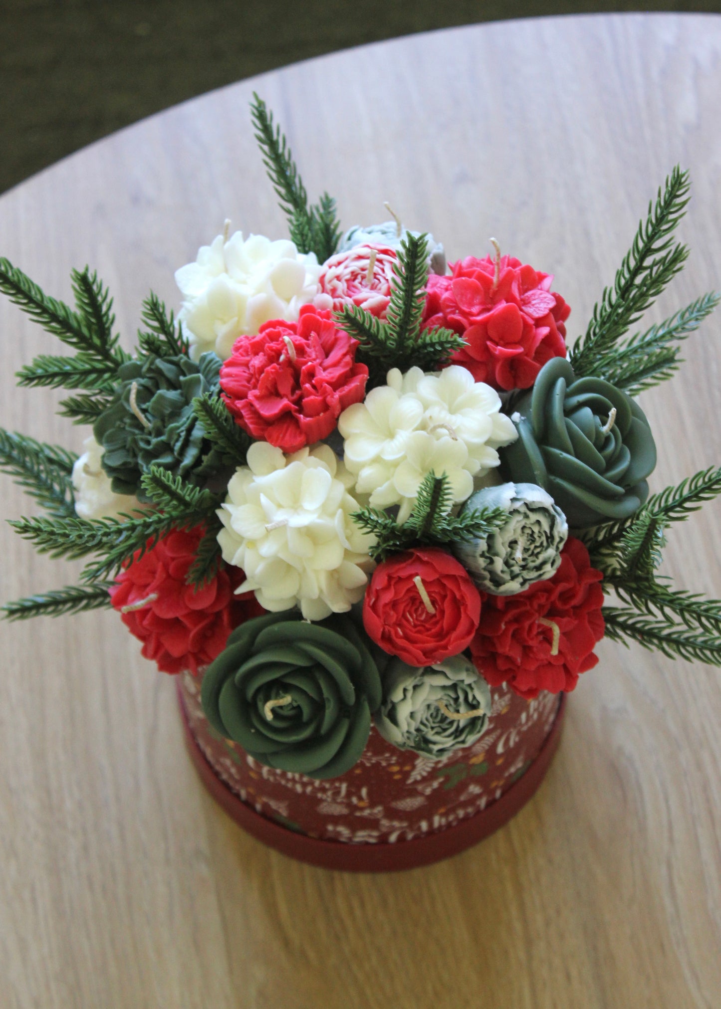 Christmas Candle Bouquet