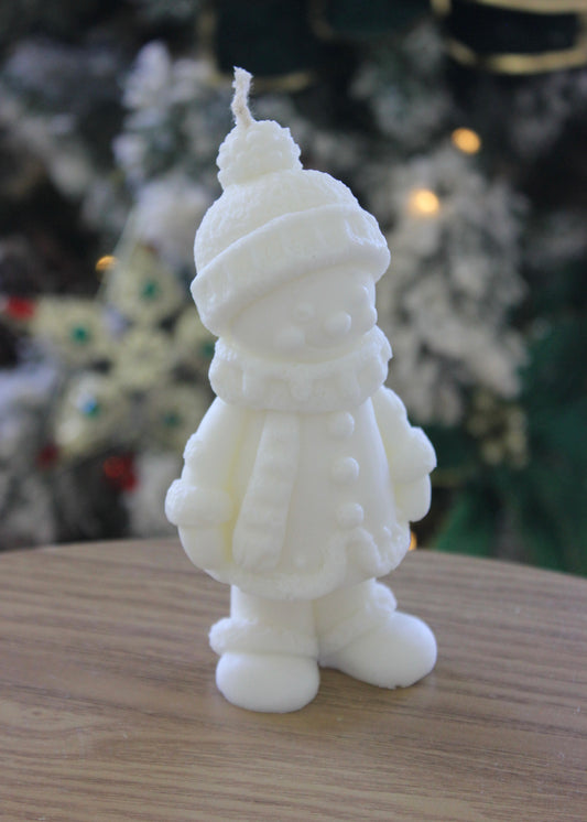Snowman candle