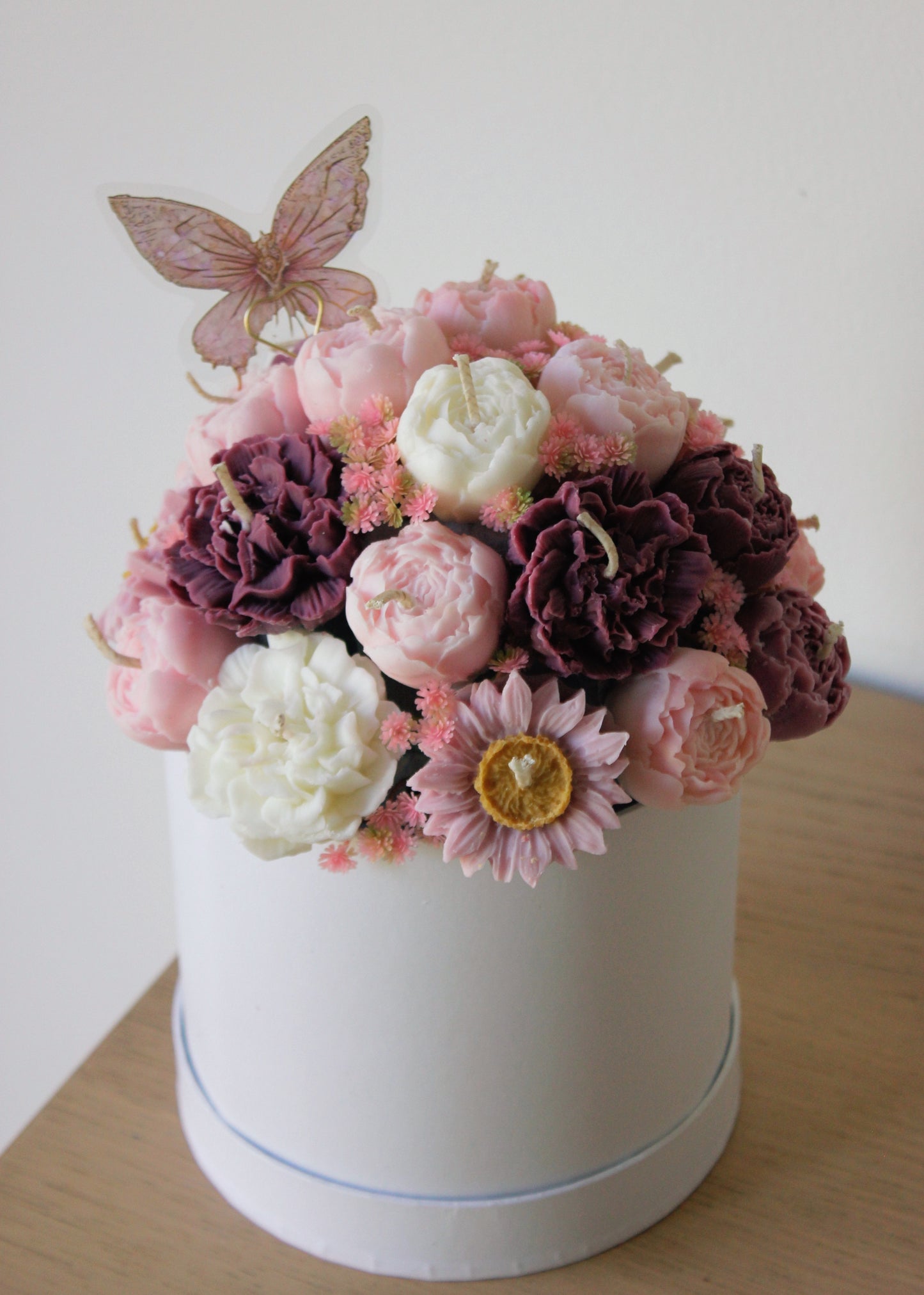 Mauve Candle Bouquet