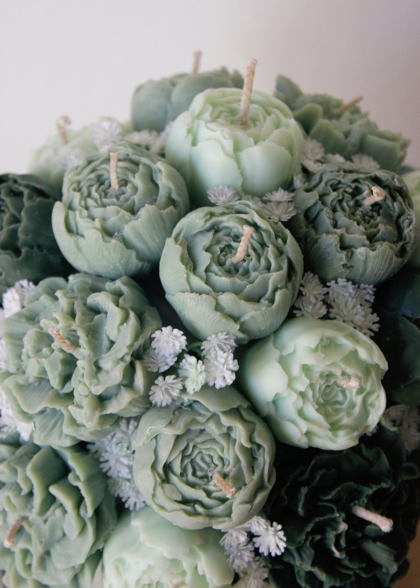 Green Candle Bouquet