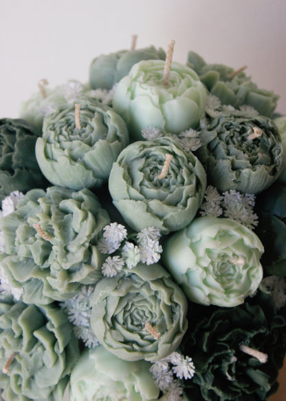 Green Candle Bouquet