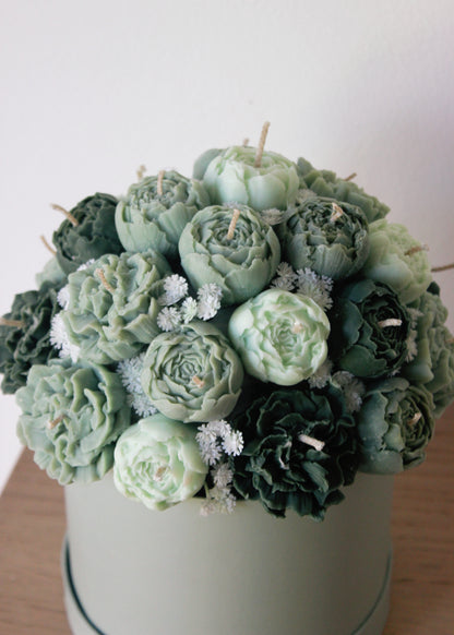 Green Candle Bouquet
