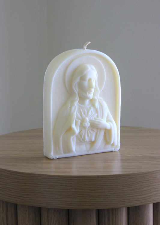 Jesus Plaque candle