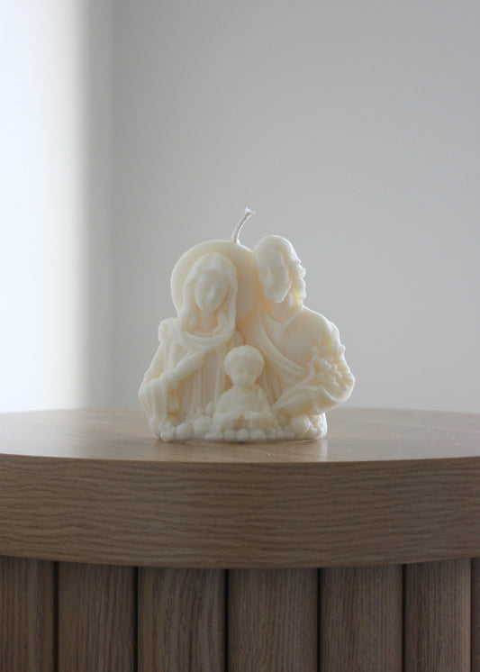 Holy Family candle