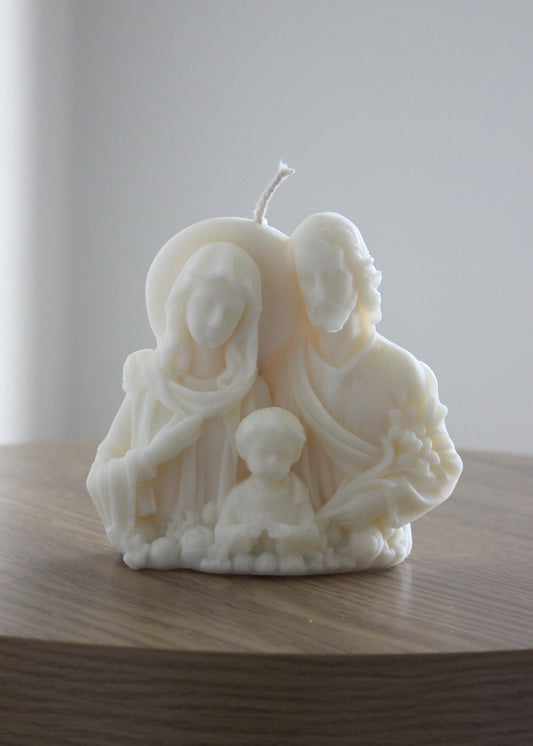 Holy Family candle