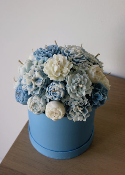 Blue Candle Bouquet